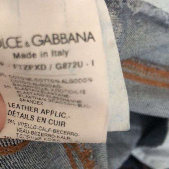 Dolce & Gabbana flared jeans size 38 Italian blue color good condition - Picture 9 of 16
